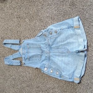 Jean short overalls